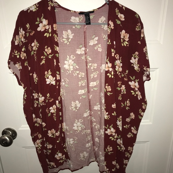 f21 Flower cardigan - Picture 1 of 2